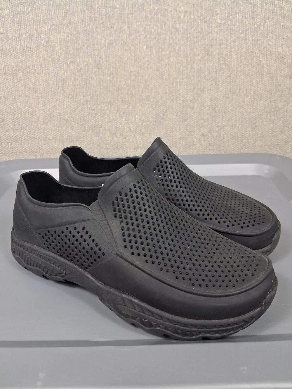 Skechers Foamies Creston Ultra Headlands Shoes Mens 12 Black Slip On Water Clogs